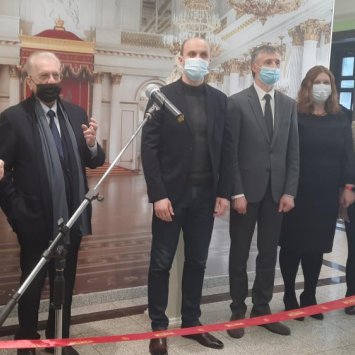 Открытие выставки "Стекло, которым любовались. Шедевры XVI-XXI веков из собрания Государственного Эрмитажа" 30 апреля 2021 г.