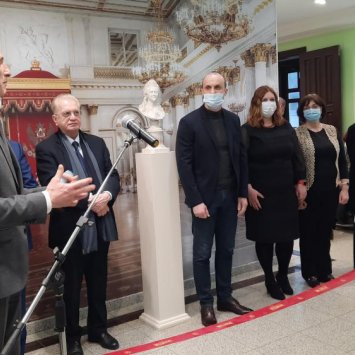 Открытие выставки "Стекло, которым любовались. Шедевры XVI-XXI веков из собрания Государственного Эрмитажа" 30 апреля 2021 г.