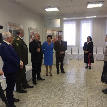 Открытие выставки, приуроченной к 75-летию победы в ВОВ и посвященной Герою Советского Союза Маршалу Малиновскому Р.Я. (галерея "Арт-Холл" ВЦ "Эрмитаж-Выборг") 20 марта 2020 г.
