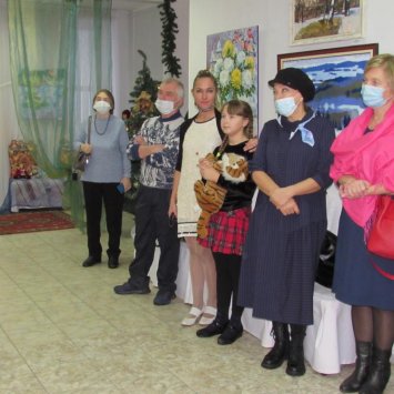 Открытие традиционной международной выставки в Художественной галерее Выставочного центра "Эрмитаж-Выборг" (ул. Димитрова, д.5). 10 декабря 2021 г.
