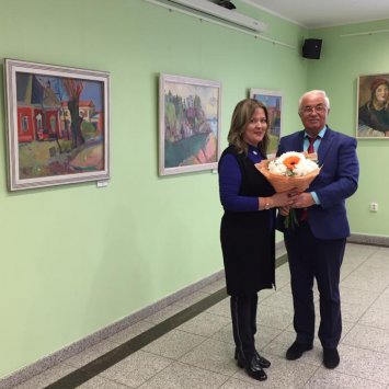 Открытие выставки Елены Бичевиной "Красный элемент". 18 марта 2020 г.