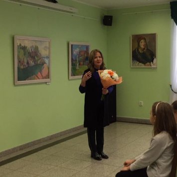 Открытие выставки Елены Бичевиной "Красный элемент". 18 марта 2020 г.